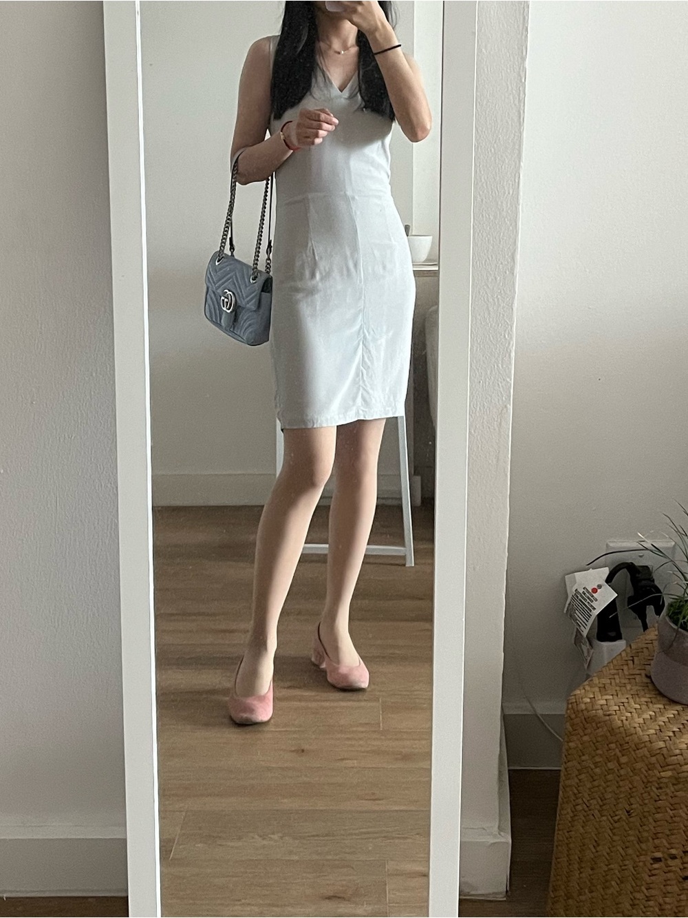 Silk dress ice blue 8 by yoox
